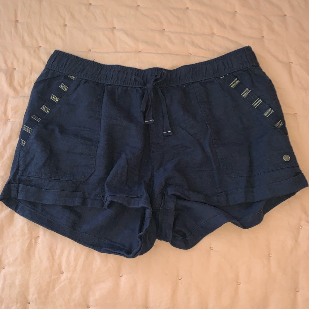 Roxy navy blue shorts.